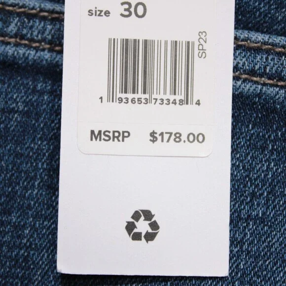 Joe's Jeans NWT Denim Jeans Size 30 US The Asher In Blue Cotton Blend